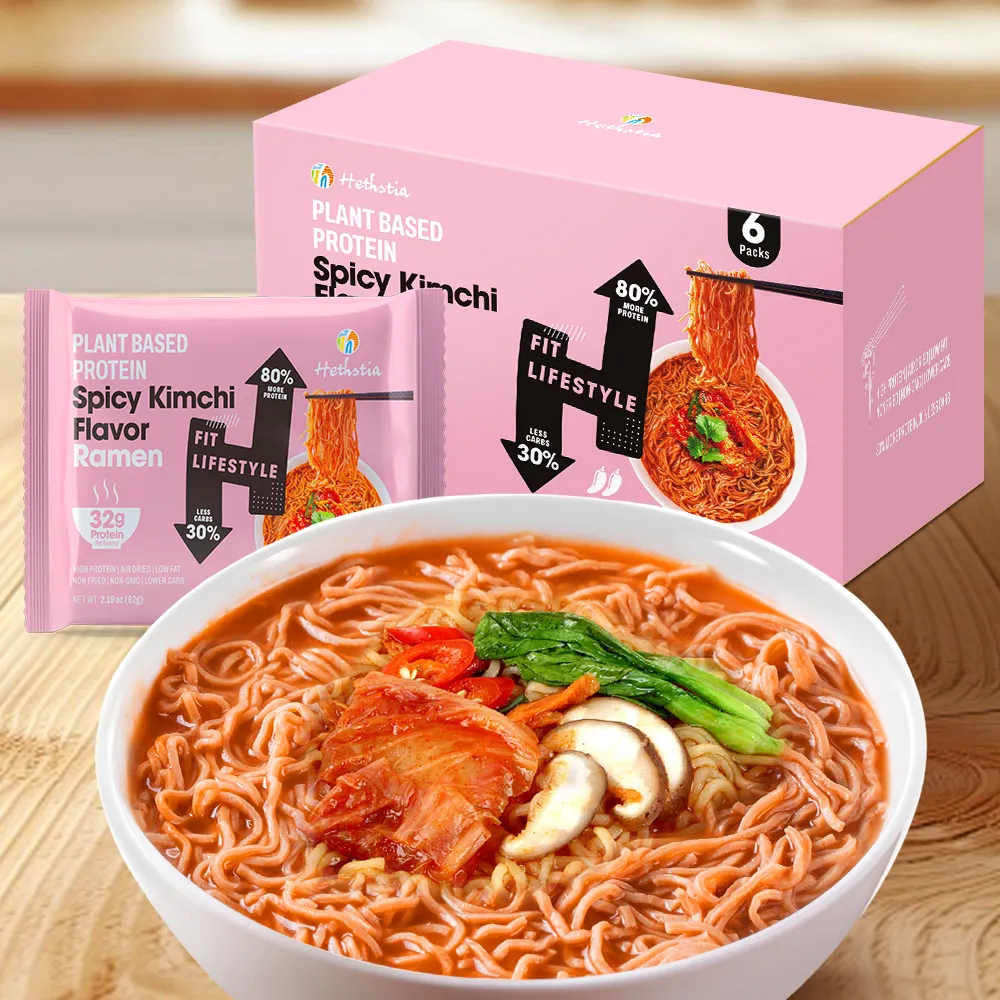 Высокобелковая лапша со вкусом острого кимчи