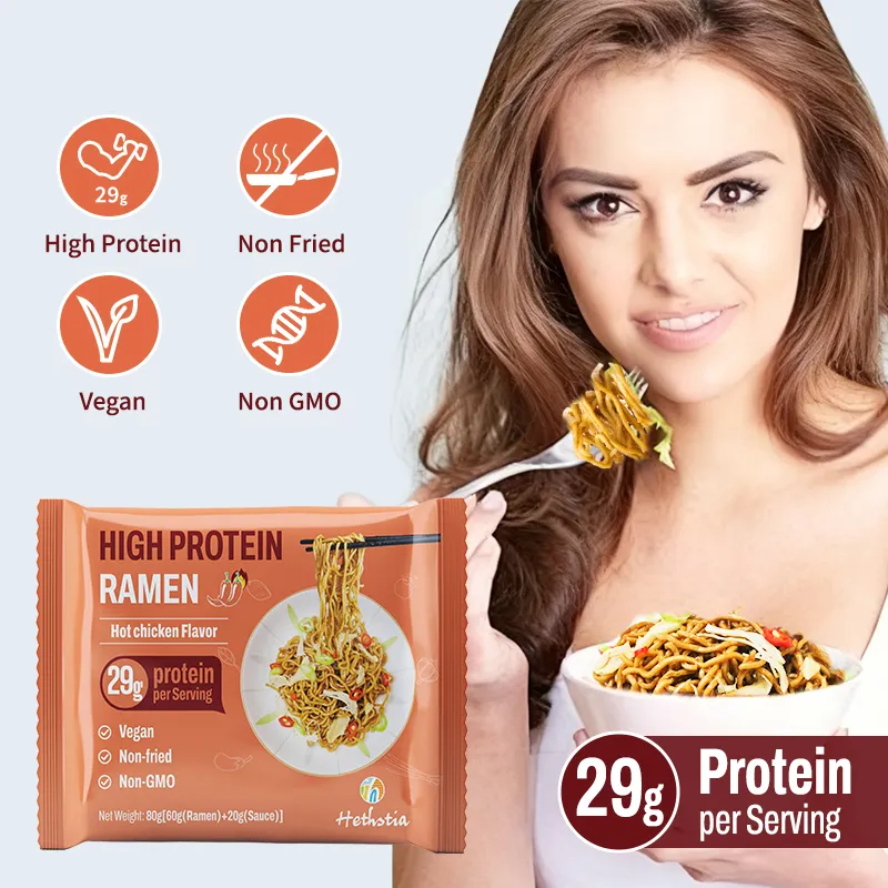 Высокобелковая лапша рамэн со вкусом острой курицы, протеиновая лапша рамэн